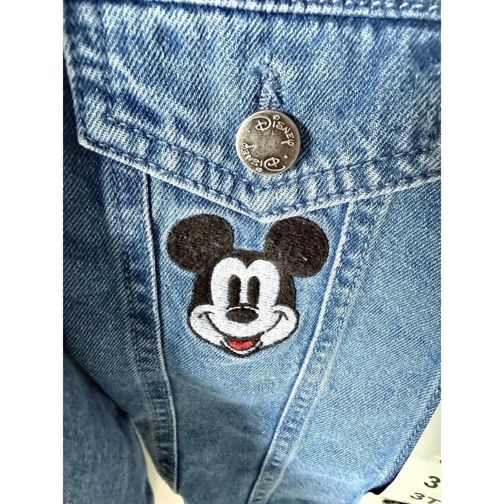 NWT Disney Junior Mickey Mouse Denim Jean Jacket Toddler 3T